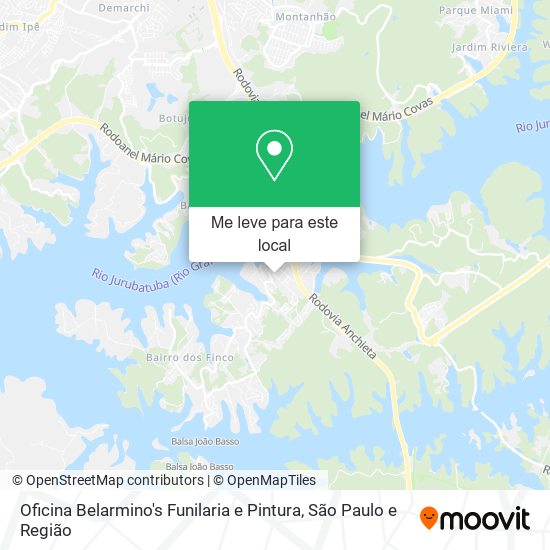 Oficina Belarmino's Funilaria e Pintura mapa