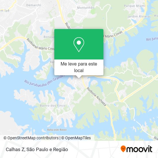 Calhas Z mapa