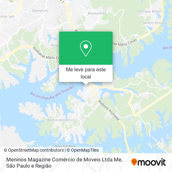 Meninos Magazine Comércio de Moveis Ltda Me mapa