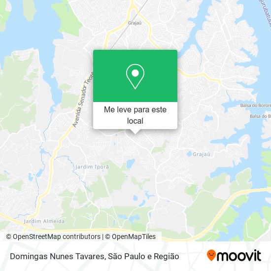 Domingas Nunes Tavares mapa