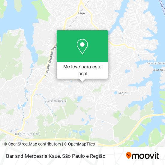 Bar and Mercearia Kaue mapa
