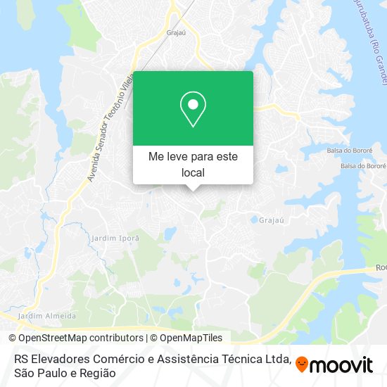 RS Elevadores Comércio e Assistência Técnica Ltda mapa