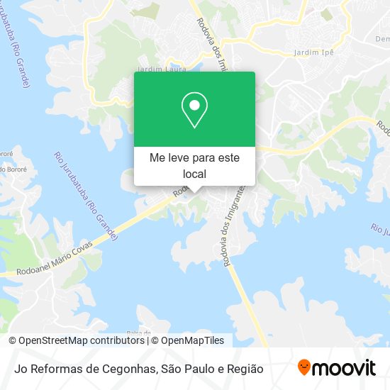 Jo Reformas de Cegonhas mapa