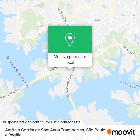 Antônio Corrêa de Sant'Anna Transportes mapa