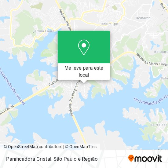 Panificadora Cristal mapa