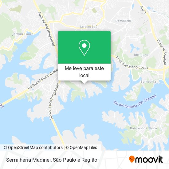 Serralheria Madinei mapa