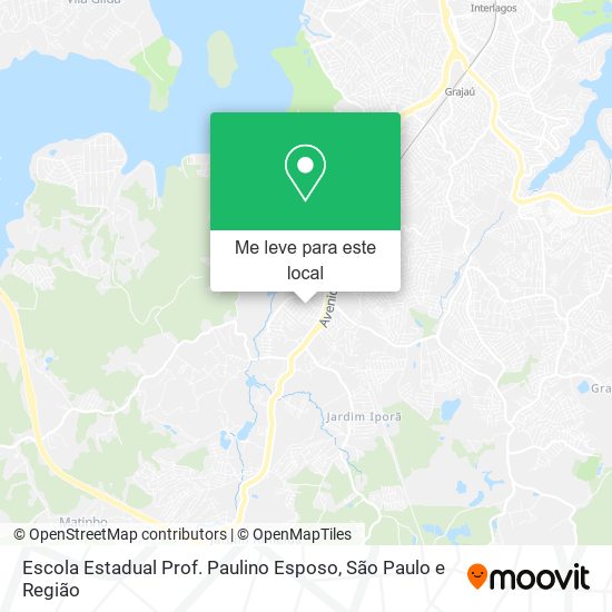 Escola Estadual Prof. Paulino Esposo mapa