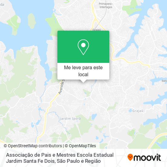 Associação de Pais e Mestres Escola Estadual Jardim Santa Fe Dois mapa