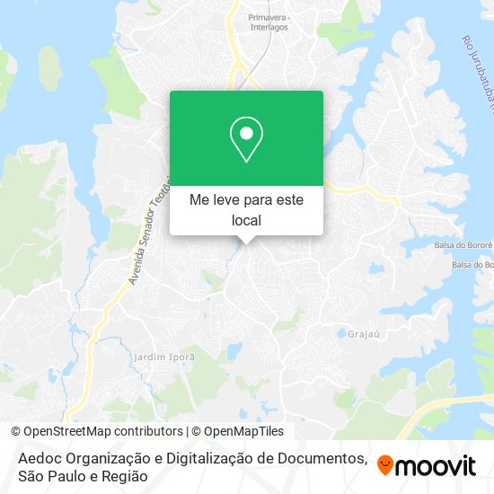 Aedoc Organização e Digitalização de Documentos mapa