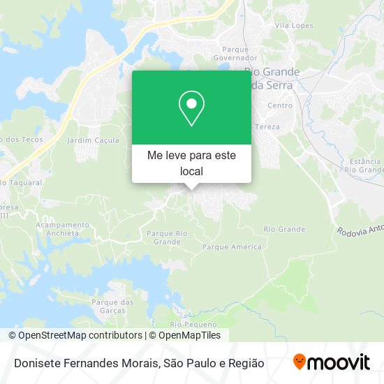 Donisete Fernandes Morais mapa