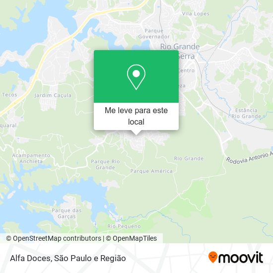 Alfa Doces mapa