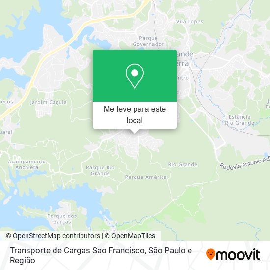 Transporte de Cargas Sao Francisco mapa