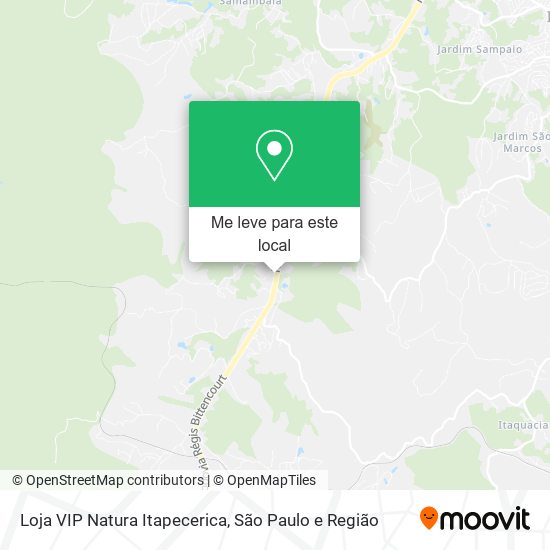 Loja VIP Natura Itapecerica mapa
