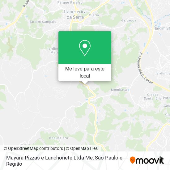 Mayara Pizzas e Lanchonete Ltda Me mapa