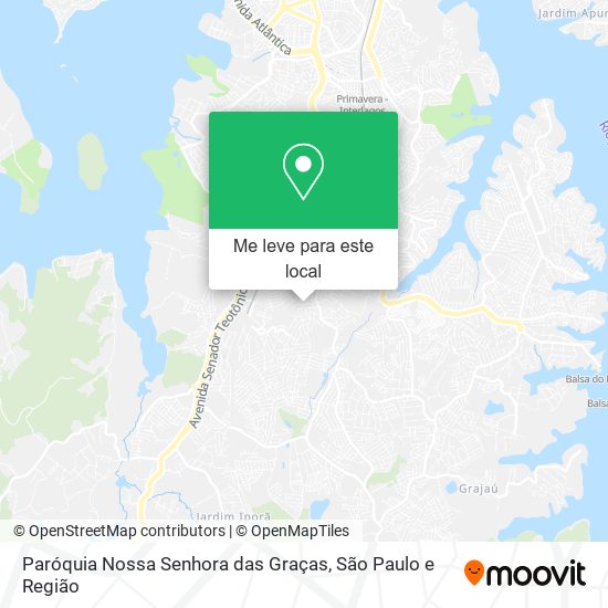 Paróquia Nossa Senhora das Graças mapa