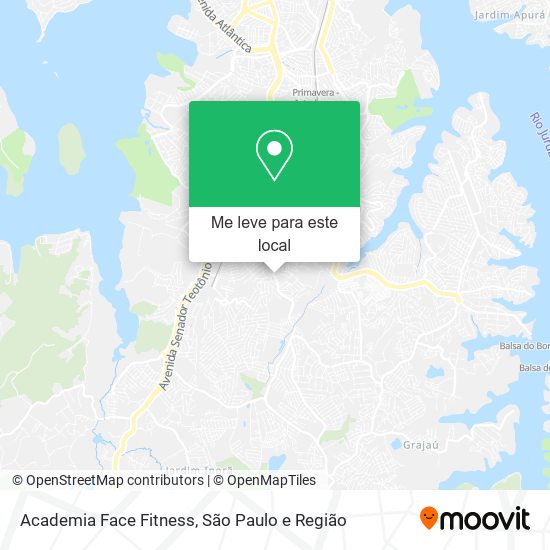 Academia Face Fitness mapa