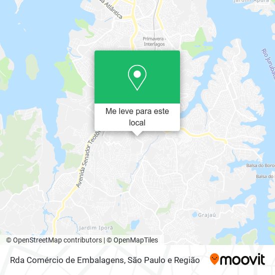 Rda Comércio de Embalagens mapa