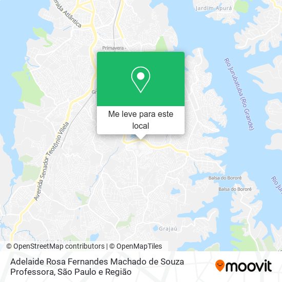 Adelaide Rosa Fernandes Machado de Souza Professora mapa