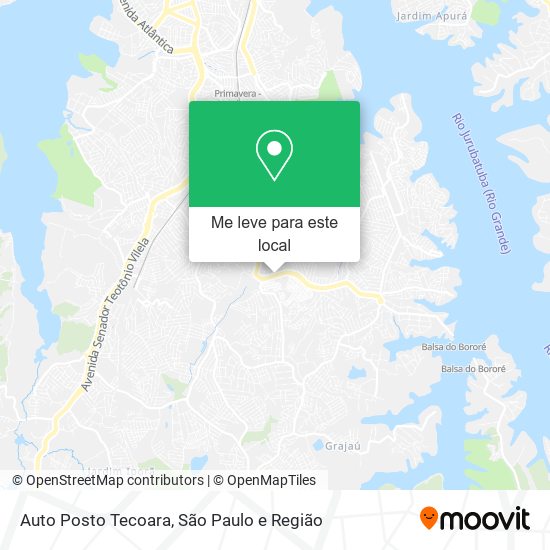 Auto Posto Tecoara mapa