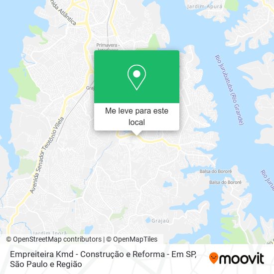 Empreiteira Kmd - Construção e Reforma - Em SP mapa