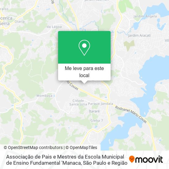 Associação de Pais e Mestres da Escola Municipal de Ensino Fundamental 'Manaca mapa