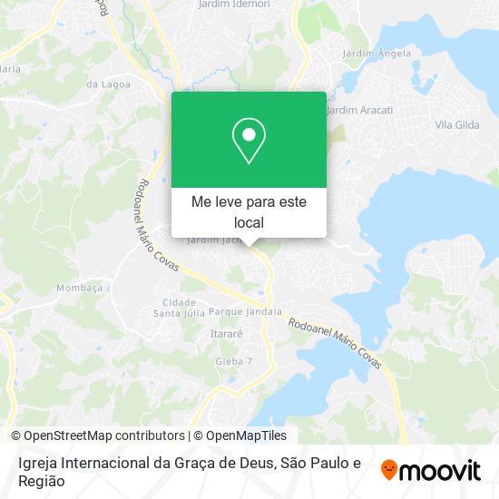 Igreja Internacional da Graça de Deus mapa