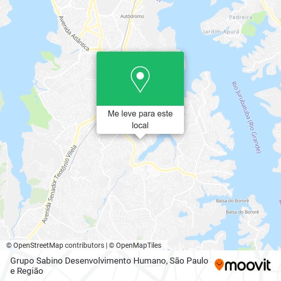 Grupo Sabino Desenvolvimento Humano mapa