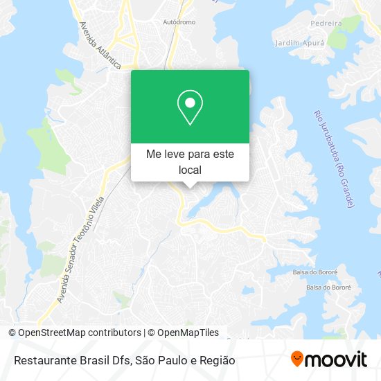 Restaurante Brasil Dfs mapa