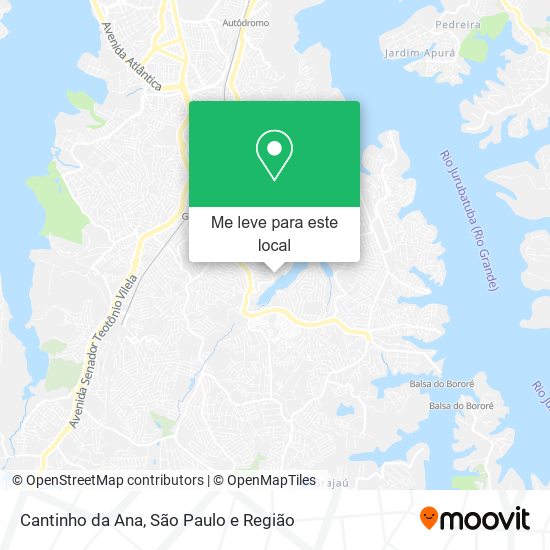 Cantinho da Ana mapa