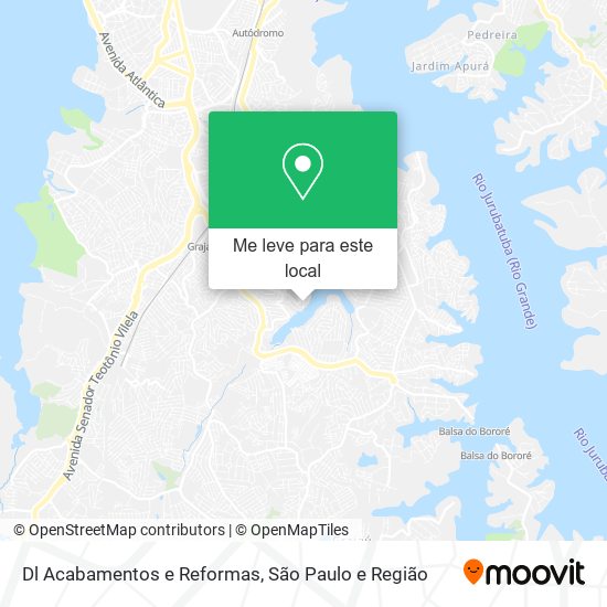 Dl Acabamentos e Reformas mapa