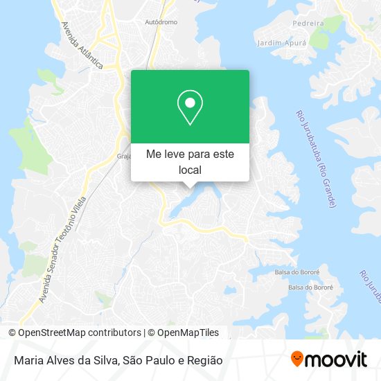 Maria Alves da Silva mapa