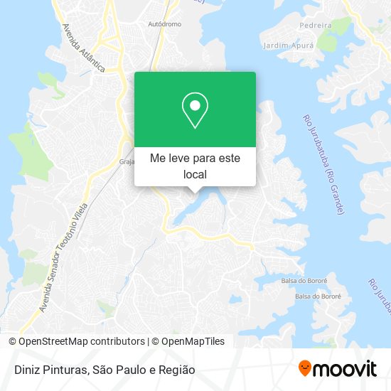 Diniz Pinturas mapa