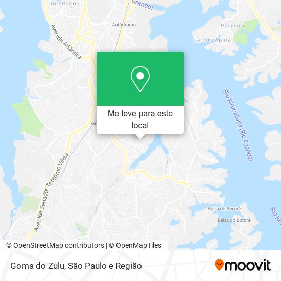 Goma do Zulu mapa