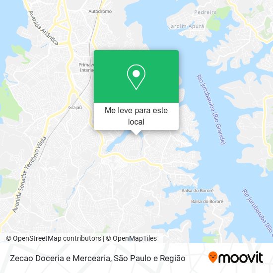 Zecao Doceria e Mercearia mapa