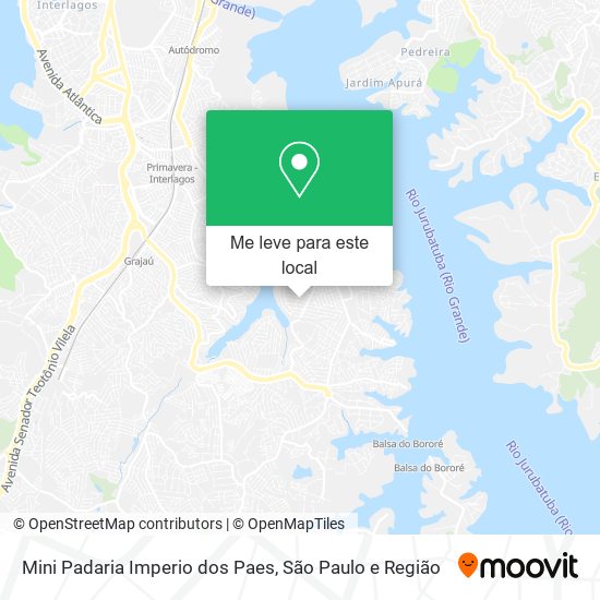 Mini Padaria Imperio dos Paes mapa