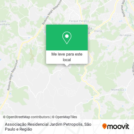 Associação Residencial Jardim Petropolis mapa
