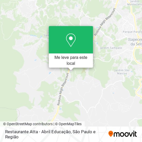 Restaurante Atta - Abril Educação mapa