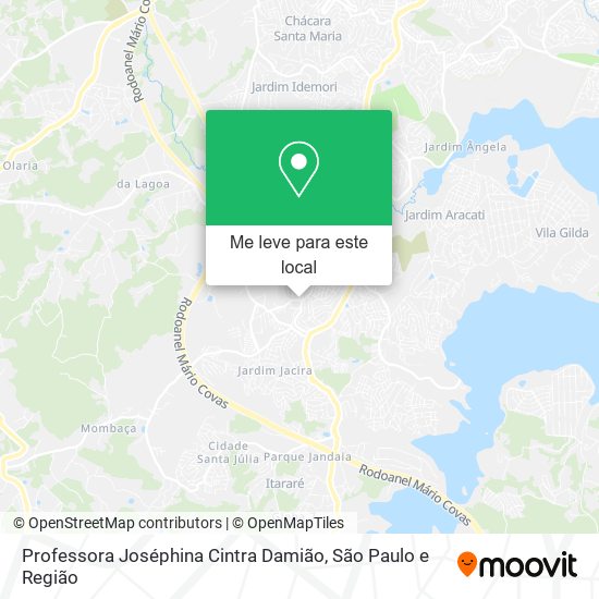 Professora Joséphina Cintra Damião mapa