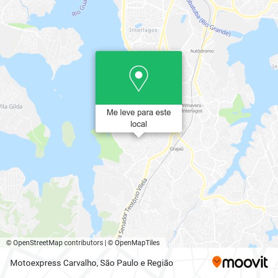 Motoexpress Carvalho mapa