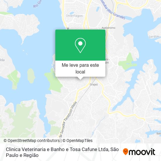 Clinica Veterinaria e Banho e Tosa Cafune Ltda mapa