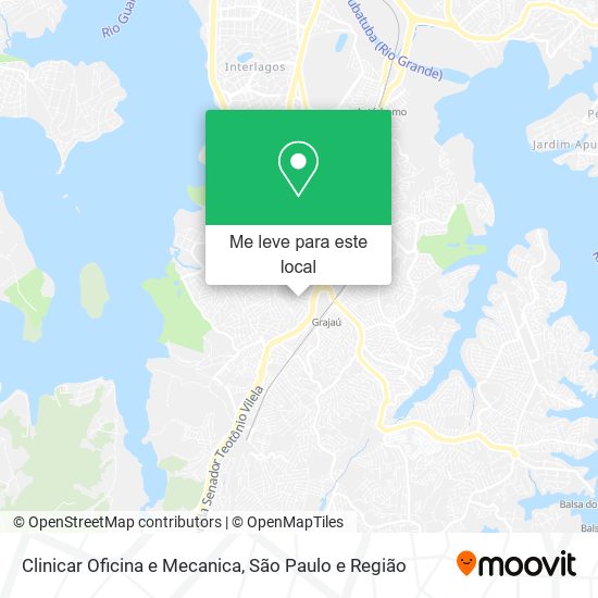 Clinicar Oficina e Mecanica mapa