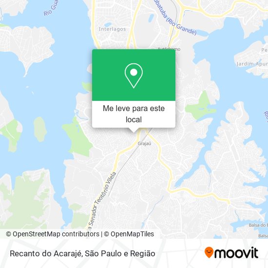 Recanto do Acarajé mapa