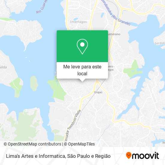 Lima's Artes e Informatica mapa