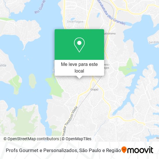 Profs Gourmet e Personalizados mapa