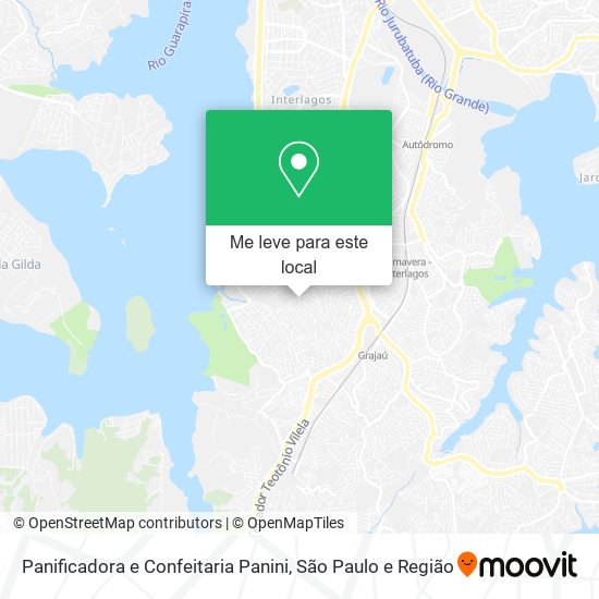 Panificadora e Confeitaria Panini mapa