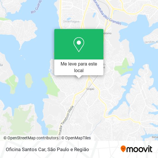 Oficina Santos Car mapa