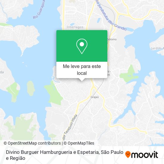 Divino Burguer Hamburgueria e Espetaria mapa