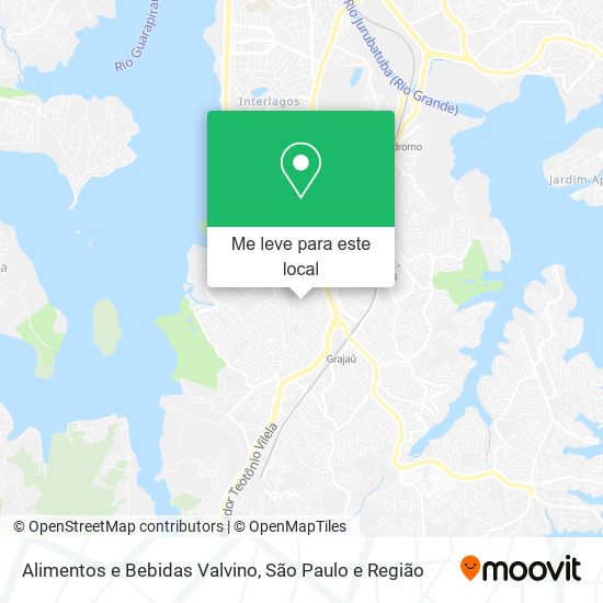 Alimentos e Bebidas Valvino mapa