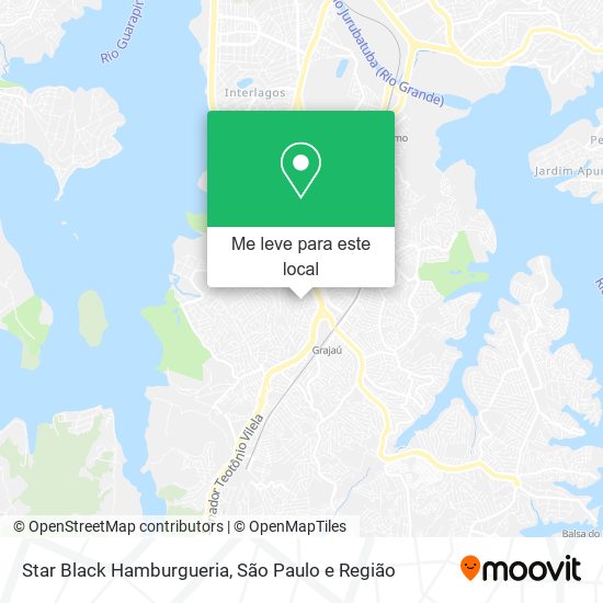 Star Black Hamburgueria mapa