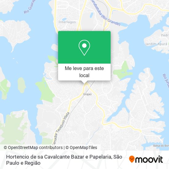 Hortencio de sa Cavalcante Bazar e Papelaria mapa